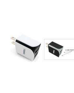 10 Watt 2.1 Amp Dual USB Car Charger-WHITE